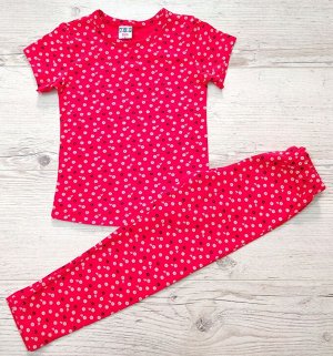 Домашний костюм (пижамка) для девочки (футболка+брюки) УЗБЕКИСТАН (3-4-5-6-7)