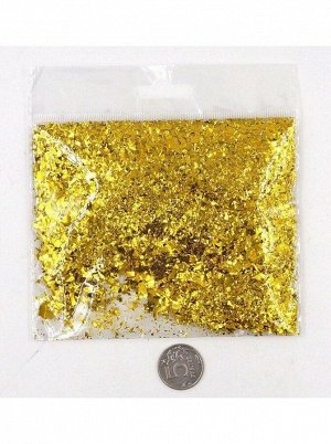 Конфетти Дробленые 13-15 гр цвет золотой Китай
