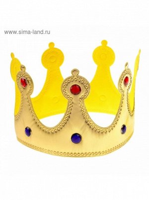 Корона Королева золотая со стразами