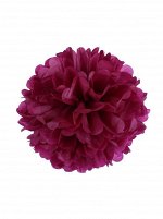 Подвеска Цветок объемный бумажная тишью 30 см цвет бордо