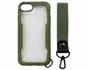 Чехол iPhone 7/8/SE 2020 Armor Carbon (зеленый)