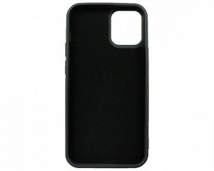 Чехол iPhone 12 Mini Microfiber (черный)