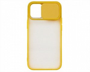 Чехол iPhone 12 Mini Lens Slide Mate (желтый)