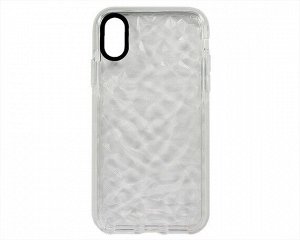 Чехол iPhone X/XS Алмаз 3D (белый)