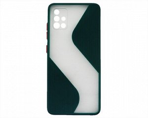 Чехол Samsung A51 ZigZag (зеленый)
