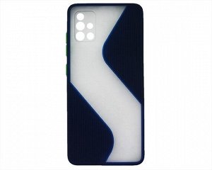 Чехол Samsung A51 ZigZag (синий)