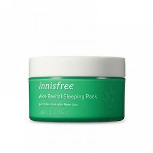 Innisfree Aloe Revital Sleeping Pack Ночная увлажняющая маска для лица с 78% экстрактом алоэ, 100 мл