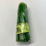 Свечи восковые СРЕТЕНСКИЕ маканые зелёные №2 (100 шт.) 19*0,6 см