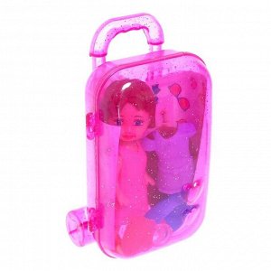 Кукла-малышка «Мира», в чемодане, с аксессуарами, МИКС