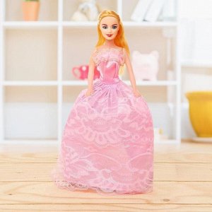 Кукла модель «Лиза» в платье, цвета МИКС