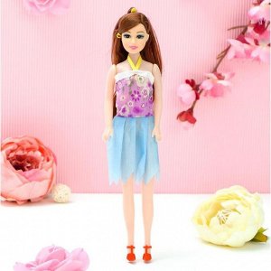 Кукла-модель на подложке с аксессуарами «Любимой доченьке», МИКС