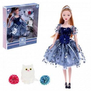 Кукла модель шарнирная «Эмели», с питомцем и аксессуарами