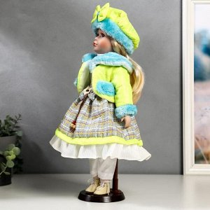 Кукла коллекционная "Цветана в нежно-зелёном" 40 см