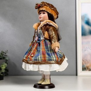 Кукла коллекционная "Цветана в коричневом" 40 см