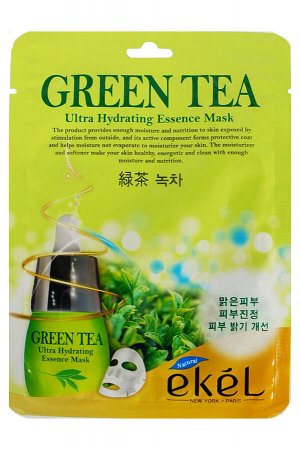 Тканевая маска для лица Ekel GREEN TEA (зеленый чай) , шт