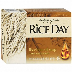 CJ LION "Rice Day" Мыло туалетное 100гр "Рисовые отруби"