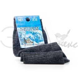 Мужские носки зимние "седам" полушерсть темно-серый