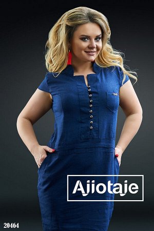 Ajiotaje Платье миди темно-синего цвета