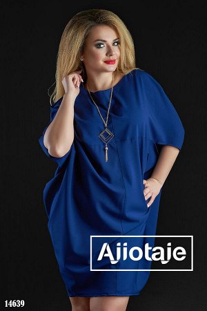 Ajiotaje Платье темно-синего цвета с кулоном в комплекте