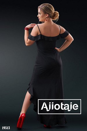 Платье черного цвета в испанских мотивах