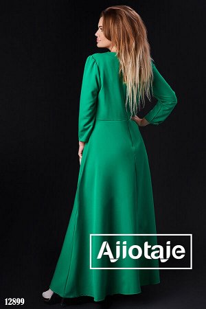 Ajiotaje Элегантное платье в пол зеленого цвета