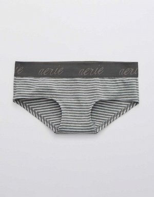 Aerie Cotton Logo Striped Boybrief Underwear