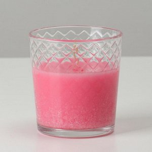 Свеча ароматическая в стакане "Цветочный вальс", подарочная упаковка, 8х8,5 см, 30 ч