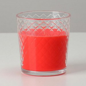 Свеча ароматическая в стакане "Земляника", подарочная упаковка, 8х8,5 см, 30 ч