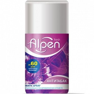 Alpen Fresh Освежитель воздуха"Антитабак"  серии Verti. Сменный аэрозольный баллон для автомотич