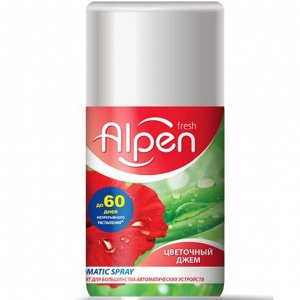 Alpen Fresh Освежитель воздуха"Цветочный джем"  серии Verti. Сменный аэрозольный баллон для авто