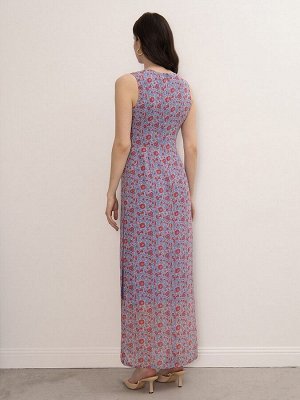 Платье с цветочным принтом PL1055/mono
