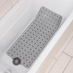 SPA-коврик для ванны на присосках Доляна «Рельеф»,37?88 см, цвет МИКС