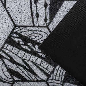 Коврик придверный Доляна «Шер», 60x90 см, цвет чёрно-белый