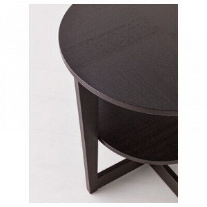 VEJMON ВЕЙМОН Придиванный столик, черно-коричневый60 см