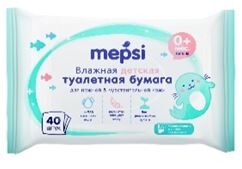 Влажная туалетная бумага  для детей MEPSI, 40 шт.