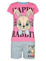 Комплект для девочек Baby Style МД 005 футболка и шорты. 100%Хлопок. пр. Узбекистан.