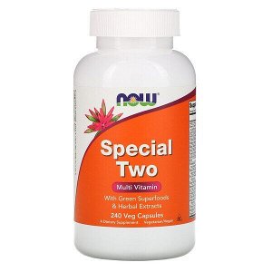 Now Foods, Special Two, мультивитамины, 240 растительных капсул