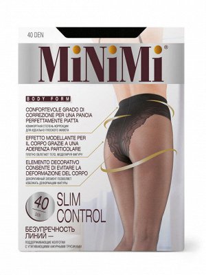 SLIM CONTROL 40 (MINIMI)/10/100/ ( BODY SLIM 40 ) колготки с утягив. моделир. ажур. трусиками 70 den