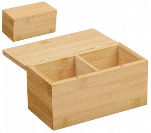 Шкатулка-органайзер для мелочей бамбук  16*8*8см , 32
