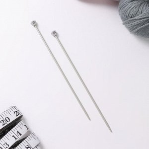 Спицы для вязания, прямые, с тефлоновым покрытием, d = 3 мм, 20 см, 2 шт
