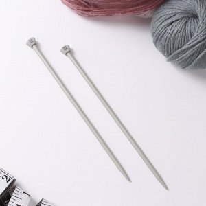 Спицы для вязания, прямые, с тефлоновым покрытием, d = 5 мм, 20 см, 2 шт