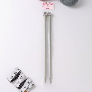 Спицы для вязания, прямые, с тефлоновым покрытием, d = 10 мм, 35 см, 2 шт