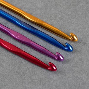 Крючок для вязания, d = 9 мм, 15 см, цвет МИКС