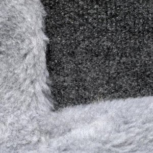 Когтеточка "Волна" с площадкой, джут, ковролин, 42 х 25 х 74 см, тёмно-серый