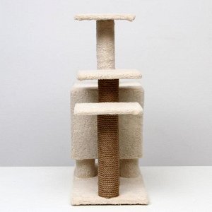 Домик с подставками и когтеточками "Котейка", 60х30х70 см