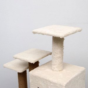 Домик с подставками и когтеточками "Котейка", 60х30х70 см