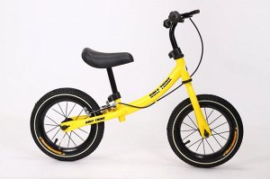 Детский 2-х колесный самокат с седлом GOLF TRIKE S15 желтый