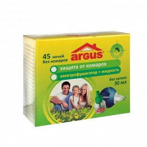 Комплект жидкость 45 ночей + фумигатор ARGUS 1 компл