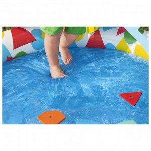 Бассейн надувной детский Splash & Learn, 120 * 117 * 46 см, с навесом 52378