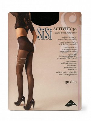 Activity 30 (Sisi) /5/ шелковистые колготки с плотными моделирующими шортами
